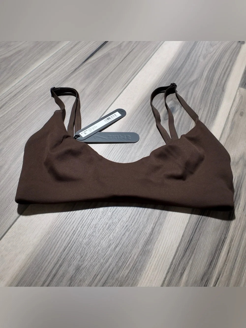 SKIMS Brown Scoop Back Sports Bra